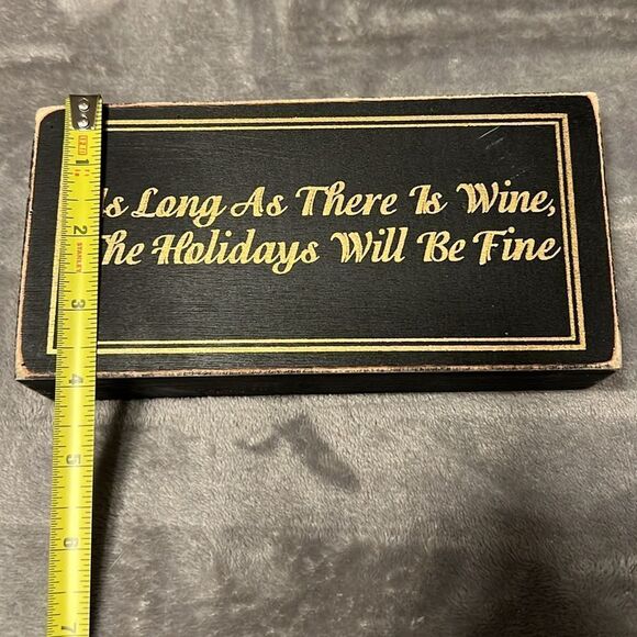 2 Holiday Wooden Block Signs - Picture 6 of 6